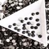 SS20 1440pcs Jet Black Rhinestones Shiny Strass Glitter Non Hotfix Flatback Manicure Nail Art Apparel Costume Decorations Glass Beads view 4
