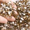SS20 1440pcs Non Hot Fix Rhinestones Light Colorado Topaz Flat Back Crystal Strass Glitter Stone for DIY Manicure 3D Nail Art Fabric Garment view 2