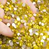 SS20 1440pcs Citrine Strass Nail Art Rhinestone Glass Crystal Non Hotfix Rhinestones Glitter Strass for Nails Art Garment Apparel Decoration view 2
