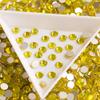 SS20 1440pcs Citrine Strass Nail Art Rhinestone Glass Crystal Non Hotfix Rhinestones Glitter Strass for Nails Art Garment Apparel Decoration view 4