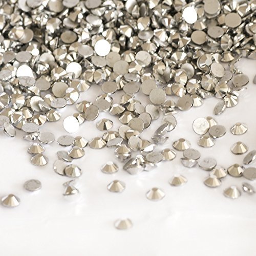 SS20 1440pcs Shiny New Silver Crystal Glass 3D Non HotFix Flatback Nail Art Rhinestones Decorations Shoes and Dancing Decoration