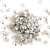 SS20 1440pcs Shiny New Silver Crystal Glass 3D Non HotFix Flatback Nail Art Rhinestones Decorations Shoes and Dancing Decoration view 4
