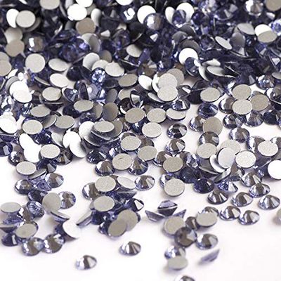 SS20 1440pcs Glass Crystal Non Hotfix Rhinestones Tanzanite Flatback Strass Glitter Stones Nail Art Accessories DIY Garment Clothing Craft Decoration