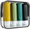 Mrsdry Travel Bottles for Toiletries, Tsa Approved 3oz Travel Size Containers BPA Free Leak Proof Refillable Liquid Silicone Squeezable Travel Accessories for Shampoo Conditioner Lotion (4 Pack) view 1