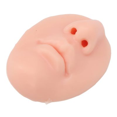 3pcs Silicone Nose Model with Mouth Soft Elastic Reusable Piercing Nose Model for Piercing, Silicone Nose Model, Jewelry Display Teaching Tool (Light Skin Color)