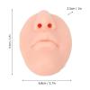 3pcs Silicone Nose Model with Mouth Soft Elastic Reusable Piercing Nose Model for Piercing, Silicone Nose Model, Jewelry Display Teaching Tool (Light Skin Color) view 4