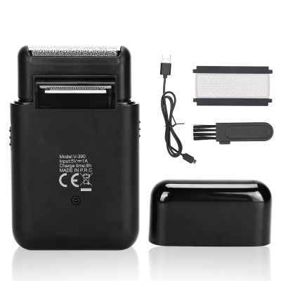 ANKROYU Men's Electric Shaver, USB-C Rechargeable, Ultra Thin Foil Razor, Beard & Sideburn Trimmer, Black
