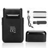ANKROYU Men's Electric Shaver, USB-C Rechargeable, Ultra Thin Foil Razor, Beard & Sideburn Trimmer, Black view 1