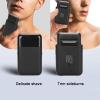 ANKROYU Men's Electric Shaver, USB-C Rechargeable, Ultra Thin Foil Razor, Beard & Sideburn Trimmer, Black view 4