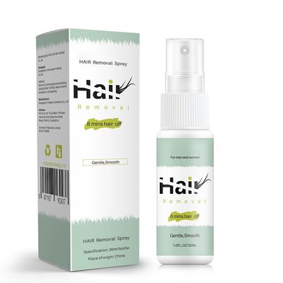 Hair Removal Spray Mild Painless Facial Hair Remover for Underarm, Arm, Leg, Bikini Areas Body Hair Depilatories for Women Men 1FLOZ