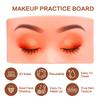 PRELGOSP Eye Makeup Practice Board, Reusable Silicone Makeup Practice Face, Makeup Practice Board with 13 Piece Brushes Set for Beginners view 2