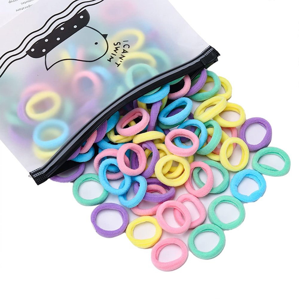 100 Pcs Small Reusable Ties Rubber Bands with Excellent Elasticity for Home, Campus, Party, Travel, Holiday