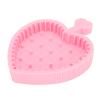 5 Pcs Silicone Brush Cleaning Pads, Makeup Brush Cleaning Pads, Heart Shaped Silicone Lint Remover, Sponge Dust Cleaning view 1