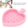5 Pcs Silicone Brush Cleaning Pads, Makeup Brush Cleaning Pads, Heart Shaped Silicone Lint Remover, Sponge Dust Cleaning view 4
