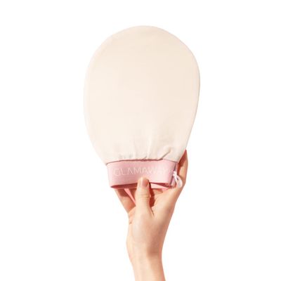 GLAMAWAY Skincare Turkish Exfoliating Mitt (1pc) Visibily Remove Dead Skin, Made 100% Raw Silk, No Chemicals, Microdermabrasion at Home in 5 Minutes for Smoother Skin, Re-Usable Safe on Sensitive Skin
