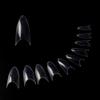 NinthAvenue Basics 500pcs Almond Shaped Nail Tips, Clear Half Cover, ABS Material, 10 Sizes (0-9), 50pcs Each, Light & Flexible, Preshaped with Tapered Nail Wall view 3