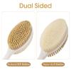 Backski Back Scrubber Anti Slip for Shower,Back Brush Long Handle with Soft and Stiff Bristles,Body Scrubber for Bath or Dry Brush(Green) view 3