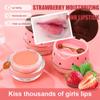 4PCS Strawberry & Bee Lip Balm Honey Pot, Vitamin E & Moisturizing Propolis Sleeping Lip Mask, Effective Reduces Lip Lines Prevention Dry and Cracked Scrubs Exfoliator Smoothing Dry Lip Care view 4