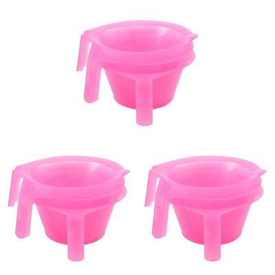 LALAFINA 9pcs Hair Mixing Bowl Sturdy Hair Dyeing Bowl Handle for Salon Use Portable Tint Cups for Hassle Coloring