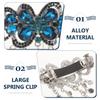 LALAFINA Rhinestone Flower Hairpin Bridal Barrette Sparkling Crystal Spring Hair Clip Elegant Wedding Hair Accessory for Women and Girls view 3