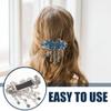 LALAFINA Rhinestone Flower Hairpin Bridal Barrette Sparkling Crystal Spring Hair Clip Elegant Wedding Hair Accessory for Women and Girls view 4