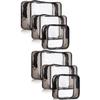 minkissy 6pcs Travel Cosmetics Bag Sections Easy to See Zipper Closure Toiletry Organizer view 1