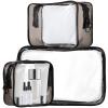 minkissy 6pcs Travel Cosmetics Bag Sections Easy to See Zipper Closure Toiletry Organizer view 3