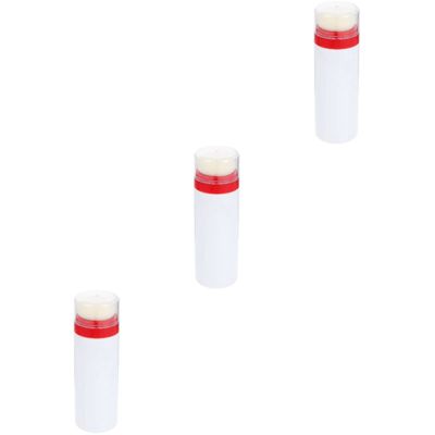 minkissy 3pcs Portable Travel Talcum Powder Bottle Box Lid Applicator Puff for Easy Application Gentle and Comfortable for Parents