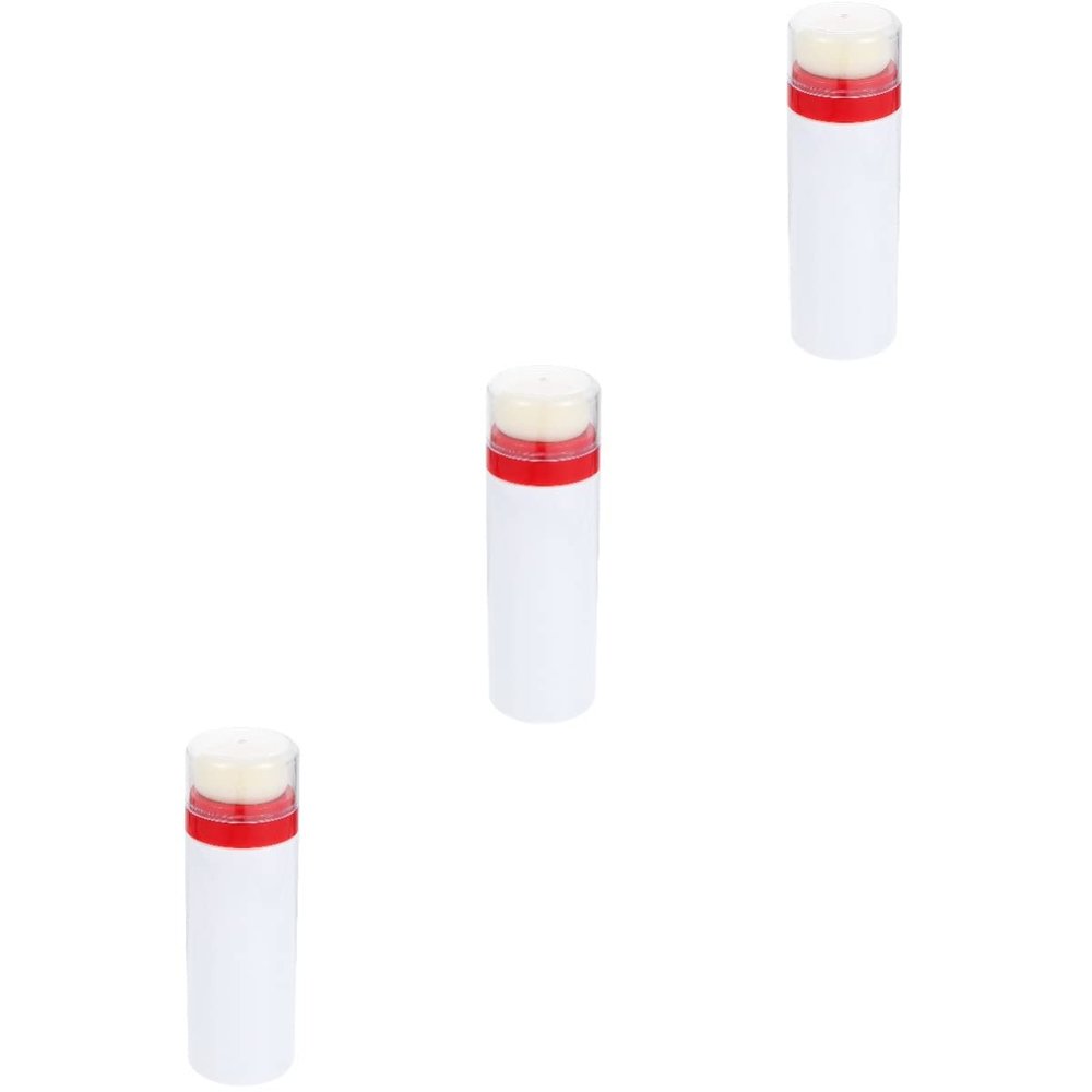 minkissy 3pcs Portable Travel Talcum Powder Bottle Box Lid Applicator Puff for Easy Application Gentle and Comfortable for Parents