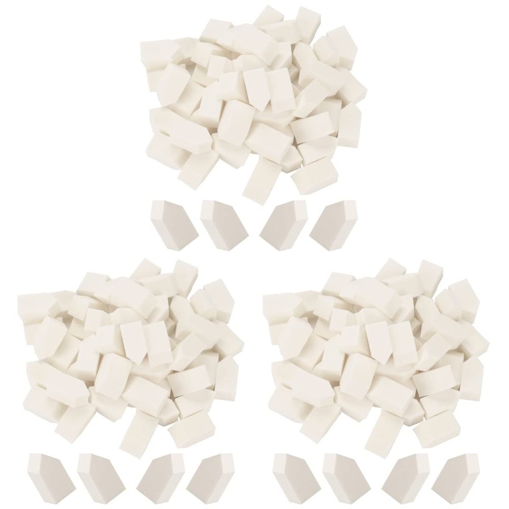minkissy 150pcs Cosmetic Puff Latex Makeup Sponge Makeup Powder Puff Sponge Applicator Portable Facial Pad Girls