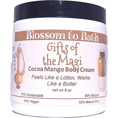 Blossom to Bath Gifts of the Magi Cocoa Mango Body Cream (8 Ounce) - Phthalate Free Fragrance - Feels Like A Lotion And Works Like A Butter with a Rich Soulful Scent