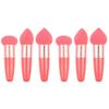 minkissy 6 Pcs Heart Shaped Face Wash Makeup Blender Sponge Cosmetic Mushroom Head Puff Make up Tools Female Makeup Pens Makeup with Handle Travel Multipurpose view 1