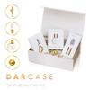 DARCASE SPA at Home Kit Aur 24K Gold Gua Sha Massager, Cristl Dual Facial Deep Cleaning Brush, Perl Skin Exfoliating Face Spatula Complete Luxury Set view 4