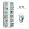 LALAFINA 5pcs Nail Art Supplies Set Creative DIY Manicure Decor with Pearls Rhinestones Spiky Studs for Women for Professional and Home Use view 2