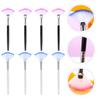 Beaupretty 16pcs Fan-shaped Soft Bristle Makeup Brushes for Facial Masks Ergonomic Applicator for Skincare and Beauty Washable Handle Brushes view 4
