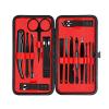 COOVS Stainless Steel Manicure Set Pedicure kit Scissor Tweezer Ear Pick Utility Toe Nail Clipper Facial Care Tool (Color : 15 Pieces) view 1