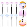 Beaupretty 8pcs Handle Fan-shaped Facial Mask Applicators Soft Brush for Skincare Easy to Clean Reusable for Facial Masks and Beauty Treatments view 3
