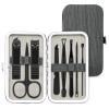 COOVS Nail Clippers Tool Steel Professional Nail Cutter Pedicure Dead Skin Scissors Multifunction Nail Scissors Grooming Manicure Set (Color : 8pcs Gray) view 1
