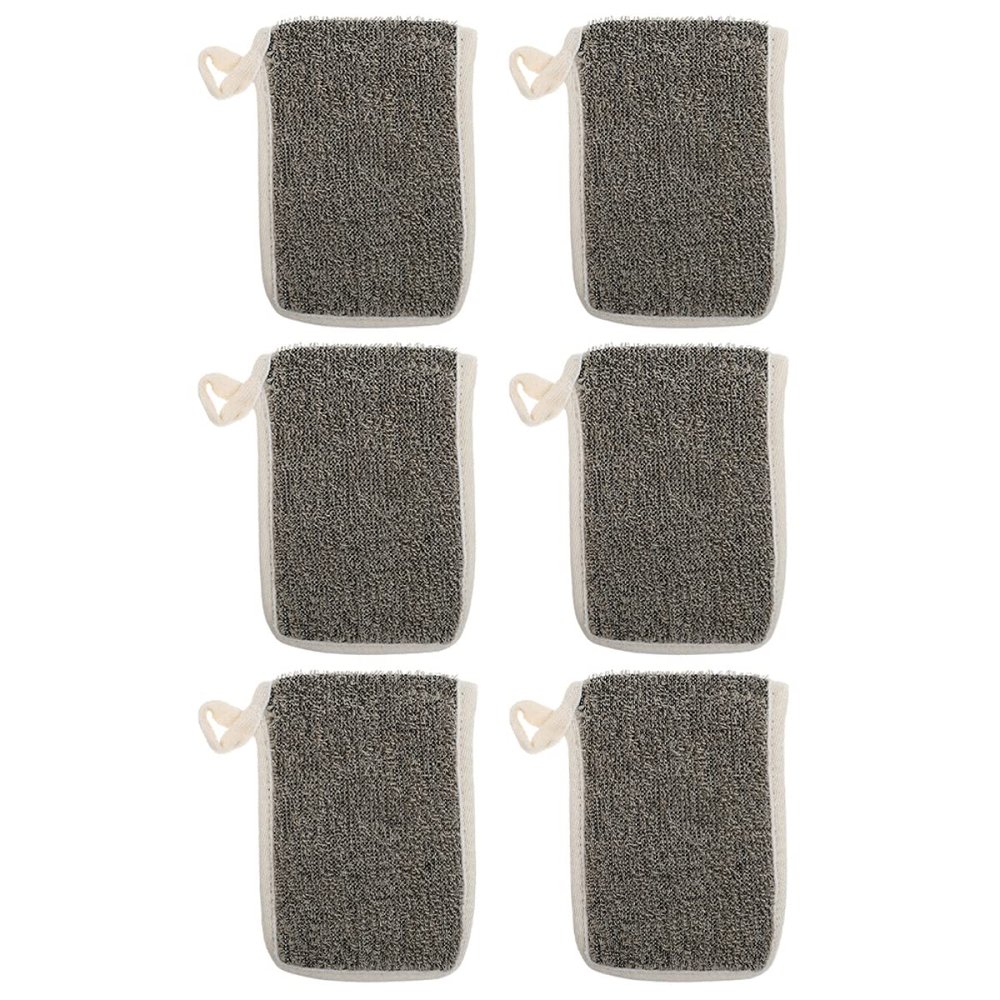 minkissy 6pcs Exfoliating Soap Net Bags for Foaming Cleaning Handmade Natural Soap Pouches Mesh Design for Shower Use and Lathers