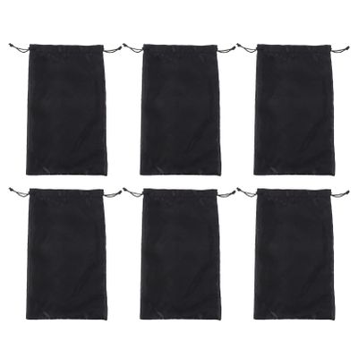Beaupretty 6pcs Silky Wig Bags Drawstring Hair Extension Pouches for Storage Travel Design for Wigs Tools Elegant Space-saving