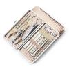 COOVS 16 Piece Set Nail Manicure Tools Nails Toe Clipper Scissors Trimmer Pedicure Kit Stainless Steel Tools for Paronychia (Color : Gold) view 1