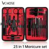 COOVS New Stainless Steel Nail Clippers Set Professional Nail Clippers 15-23 PCS Set Portable Acne Needle Nail Clippers Tool Set (Color : 23 pcs) view 4
