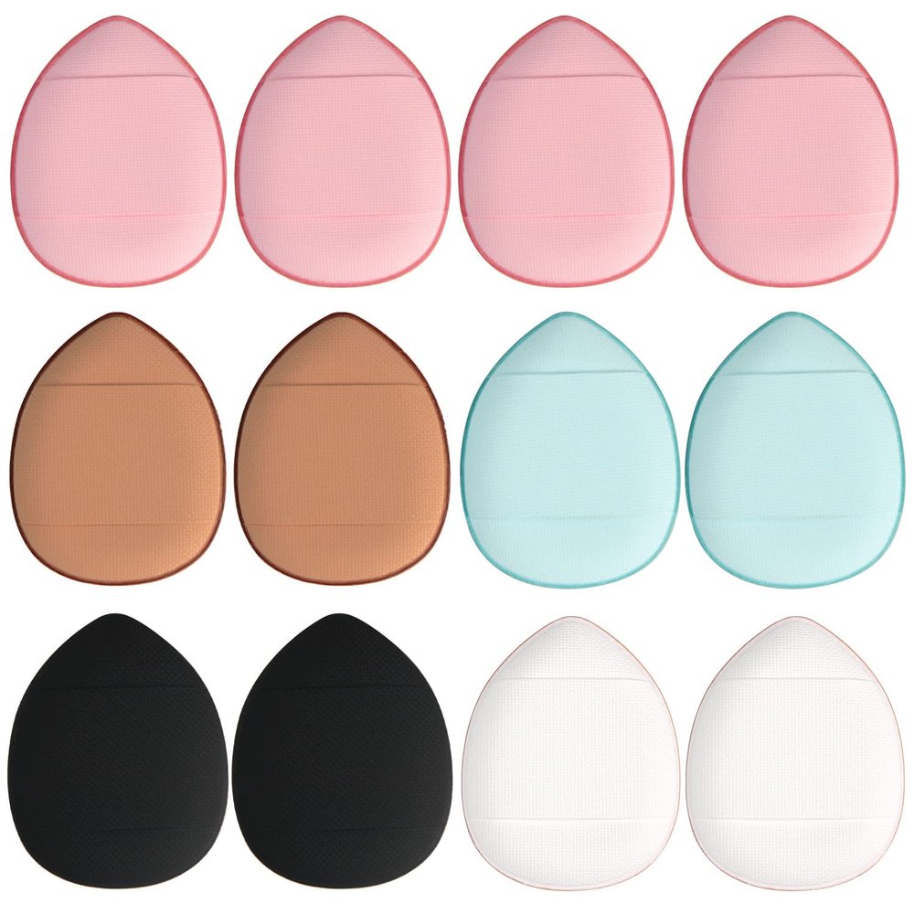 bAnpinSH Finger Puff, 12 Pcs Mini Makeup Puff,Suitable For Foundation, Concealer, Eye Shadow,Beauty Makeup Tools (5 Color 1 Set)