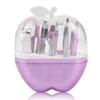 COOVS New 9pcs Apples Shape Stainless Steel Manicure Set Nail Scissors Cosmetic Makeup Tool for Travel Nail Care Product (Color : 8pcs Pink) view 2