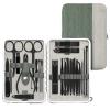 COOVS 4-23 Pcs Professional Nail Cutter Pedicure Scissors Set Stainless Steel Eagle Hook Portable Manicure Nail Clipper Tool Set (Color : Sky Blue) view 1
