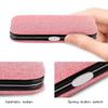 COOVS 8pcs Stainless Steel Nail Clippers Set Portable Scissors Suit with Box Trimmer Grooming Manicure Cutter Kits for Nail Tools (Color : Pink) view 4