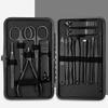 COOVS 7/10/16/18 Pcs Manicure Cutters Nail Clipper Set Household Stainless Steel Ear Spoon Nail Clippers Pedicure Nail Scissors Tool (Color : 7pcs Black) view 2