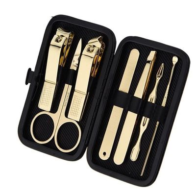 COOVS New Stainless Steel Gold Plating Nail Clippers Nail Care Manicure Scissors Luxurious Gold Pedicure Nail Beauty Tool Travel Gift