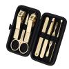 COOVS New Stainless Steel Gold Plating Nail Clippers Nail Care Manicure Scissors Luxurious Gold Pedicure Nail Beauty Tool Travel Gift view 1