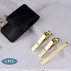 COOVS New Stainless Steel Gold Plating Nail Clippers Nail Care Manicure Scissors Luxurious Gold Pedicure Nail Beauty Tool Travel Gift view 4